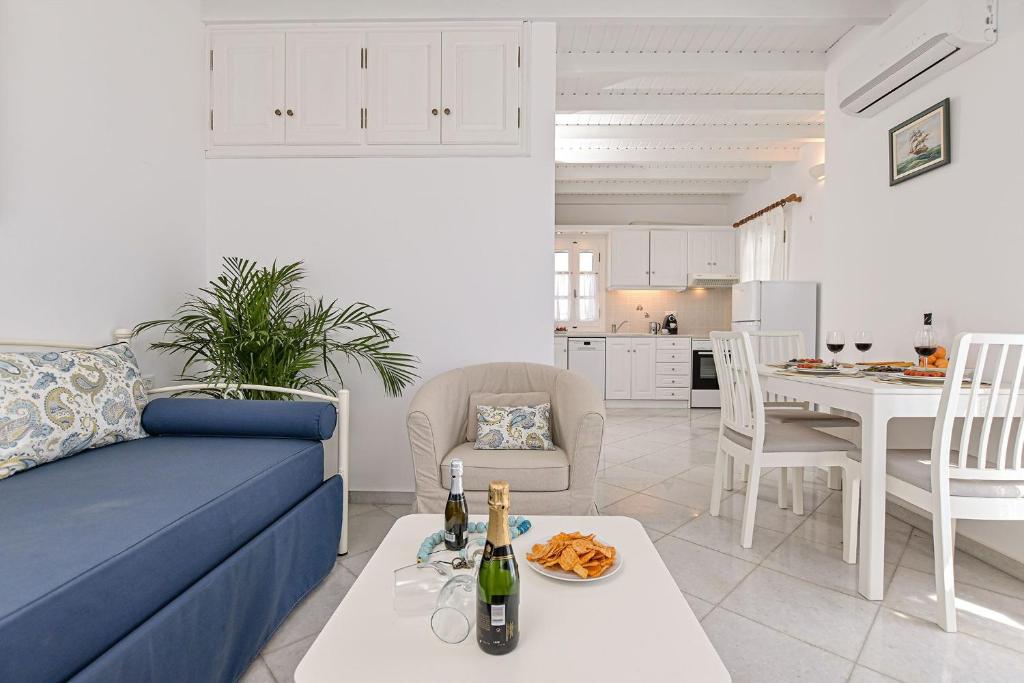 Posezení v ubytování Naxos Affinity Villas