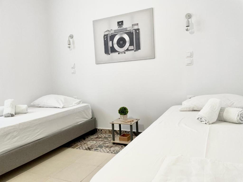 Postel nebo postele na pokoji v ubytování Casa Posidonia