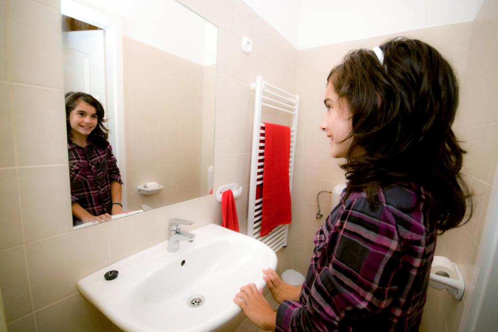 Koupelna v ubytování CentrÁlom Apartman