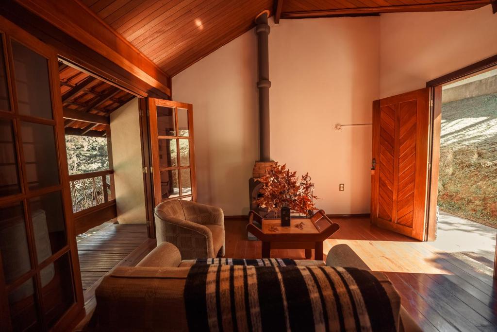 Uma área de estar em Pousada dos Quatis