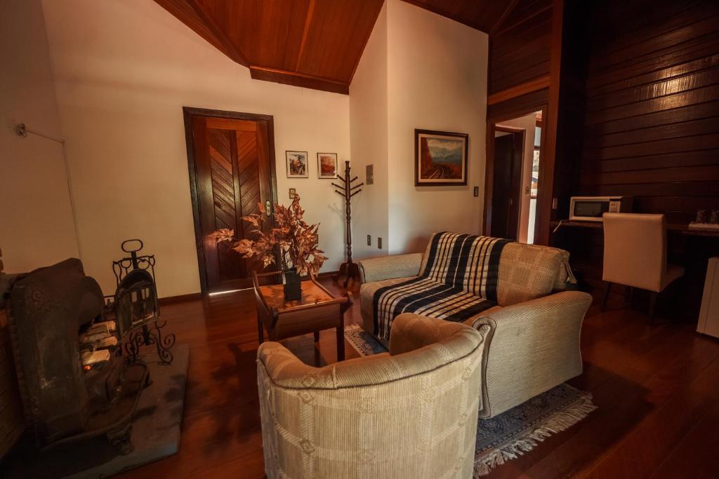 Uma área de estar em Pousada dos Quatis