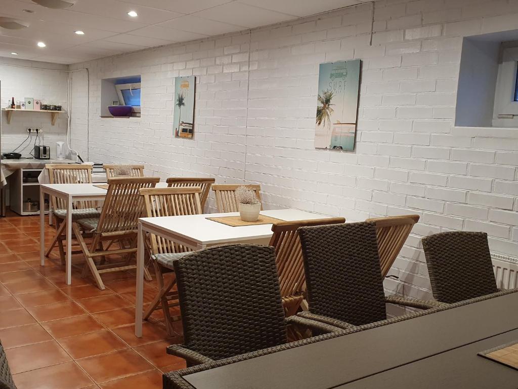 Kuchyň nebo kuchyňský kout v ubytování Surf Inn