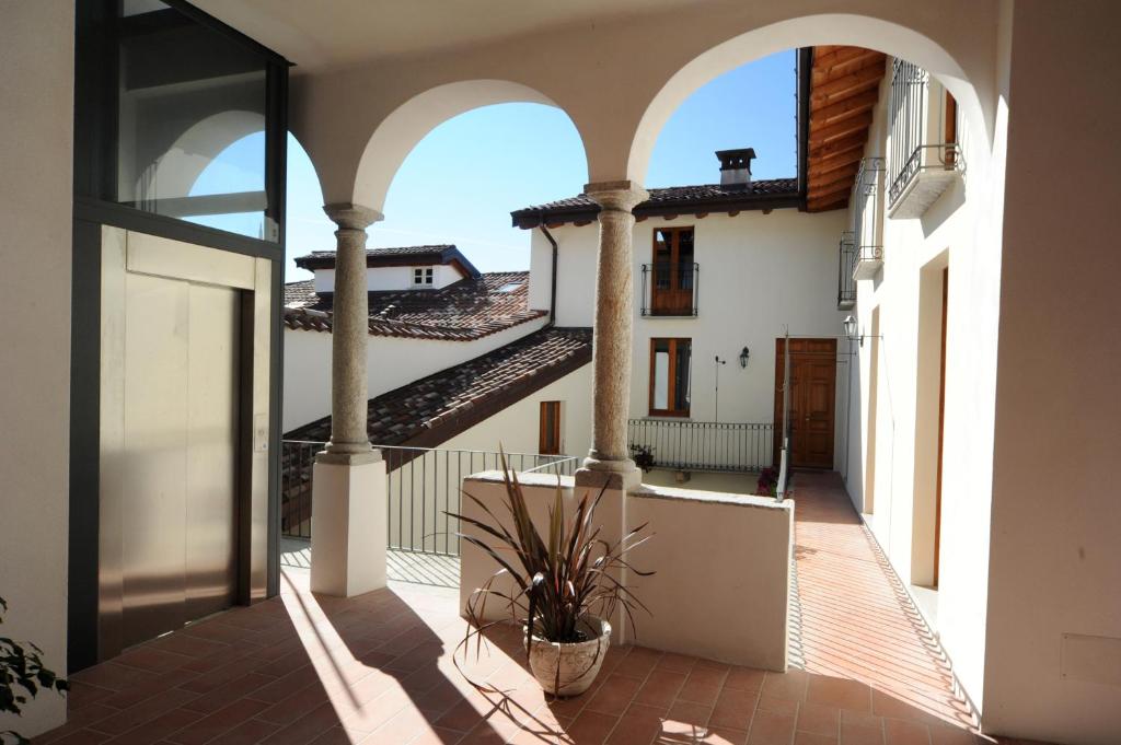 a view from the balcony of a house at Casa Botta - Luino Lago Maggiore in Luino