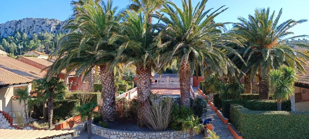 Zahrada ubytování Gite la Capelle Roquefort des Corbières Sigean Narbonne Aude