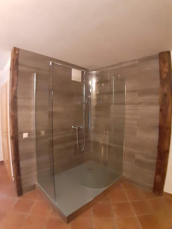 Koupelna v ubytování Schönberghütte