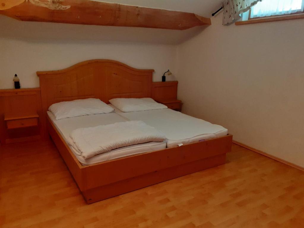 Postel nebo postele na pokoji v ubytování Schönberghütte