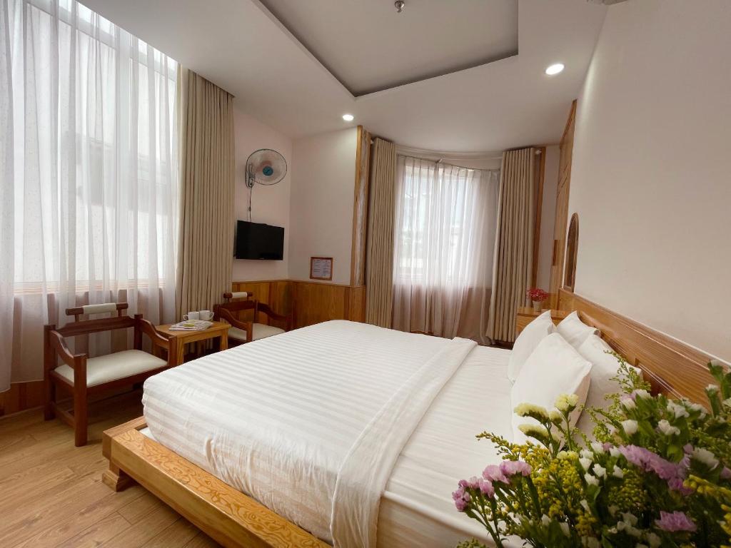 Postel nebo postele na pokoji v ubytování MDHOTEL 2