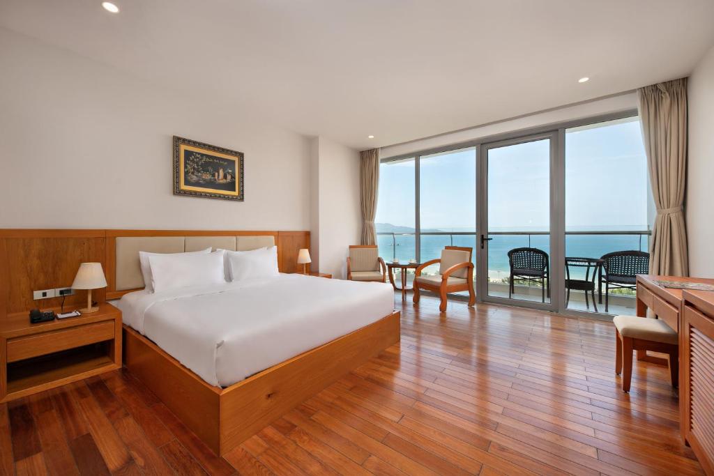Giường trong phòng chung tại Sekong Hotel Da Nang
