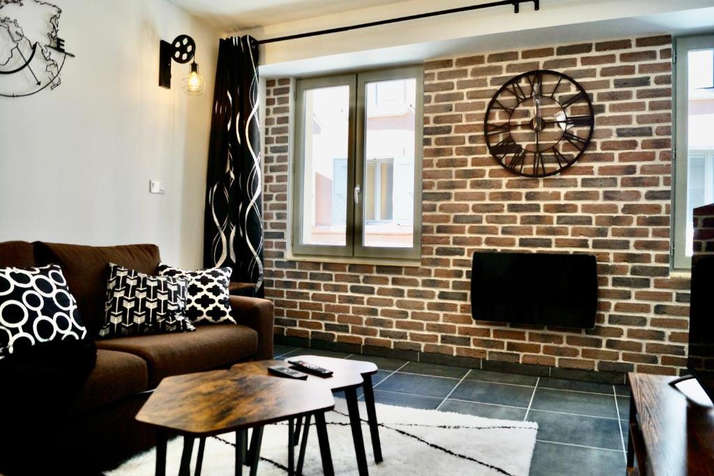 Posezení v ubytování L'atelier
