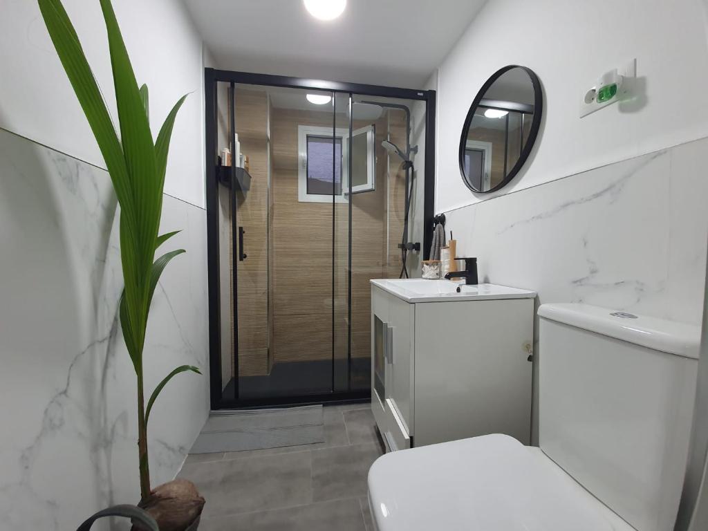 Kúpeľňa v ubytovaní SOLIS MARE APARTMENTS - Palo Beach