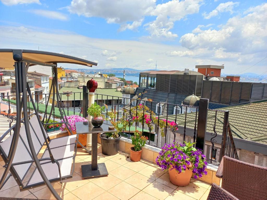 Balkón nebo terasa v ubytování Agora Guesthouse