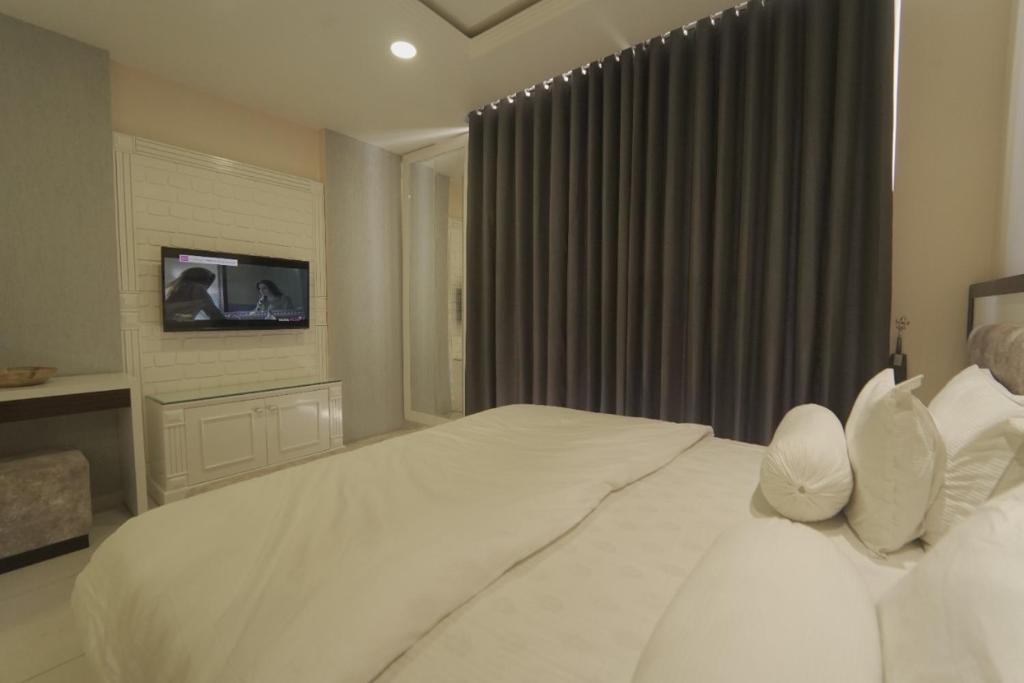 TV a/nebo společenská místnost v ubytování Myst Luxury stays