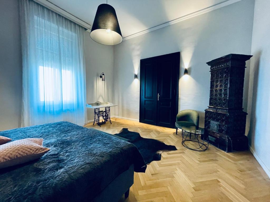 Postel nebo postele na pokoji v ubytování Yacht Club Residence