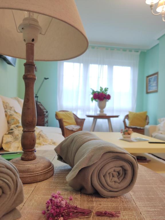 Χώρος καθιστικού στο Precioso y céntrico piso en Villasana de Mena