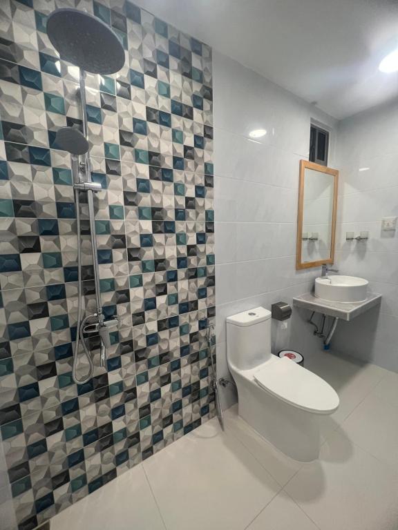 Koupelna v ubytování Ramzu Villa Thoddoo