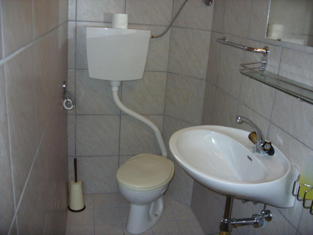 Koupelna v ubytování Sobe GRAJSKA