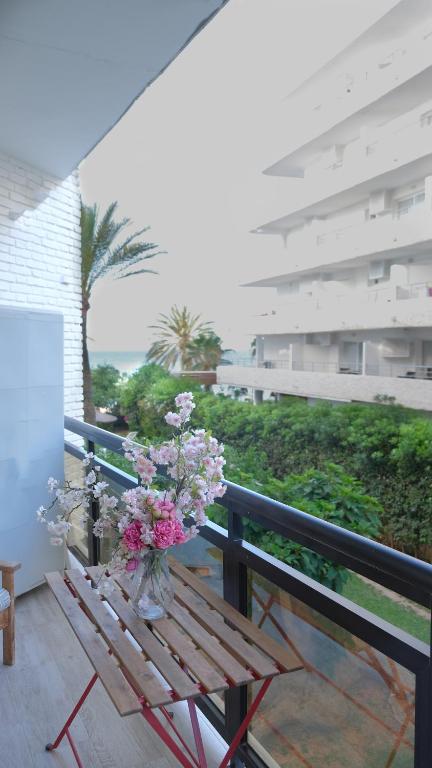 Balkón alebo terasa v ubytovaní Apartamento Marbella playa