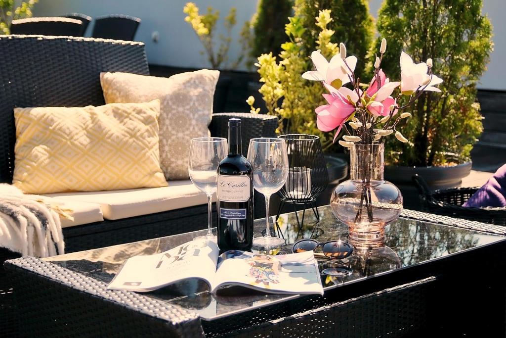 Nápoje v ubytovaní 209 w ROYAL TULIP SAND przy plaży DOBRUK APARTAMENTY