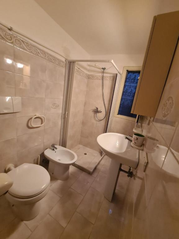Koupelna v ubytování casa al mare kalispera