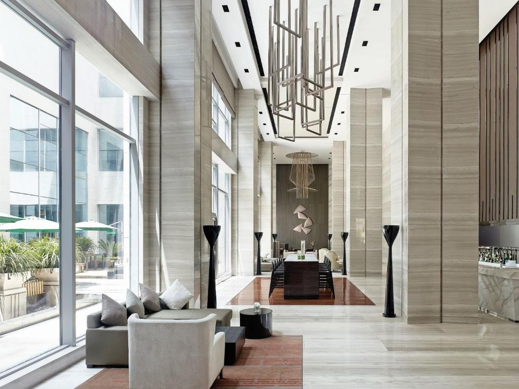 Langham Place Xiamenにあるシーティングエリア