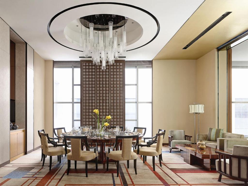 Langham Place Xiamenにあるシーティングエリア