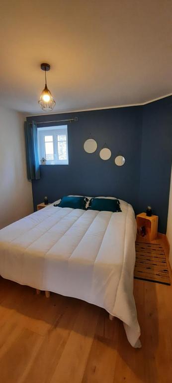 Posteľ alebo postele v izbe v ubytovaní Appartement Le cocon Mont louis 66