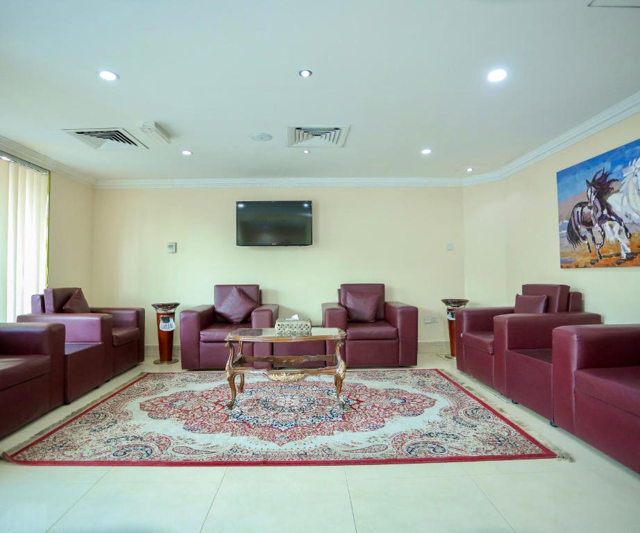 TV a/nebo společenská místnost v ubytování Al Sharq Hotel - BAITHANS