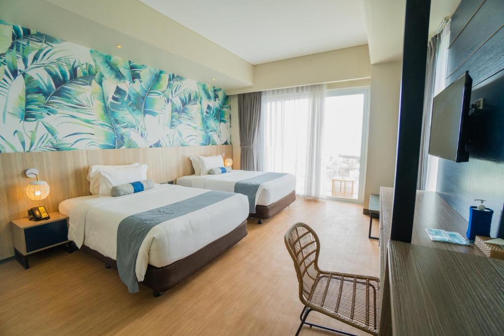 Solea Palm Resort Mactan 객실 침대