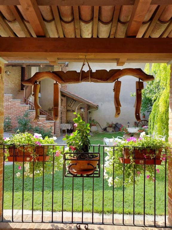 Zahrada ubytování B&B Locanda dai Nonni