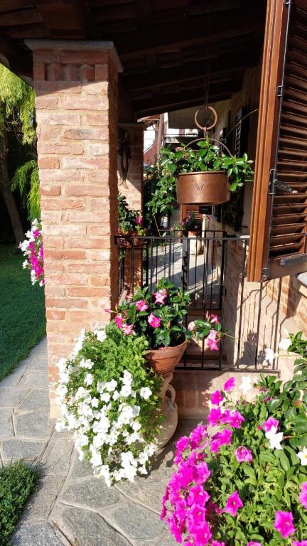Zahrada ubytování B&B Locanda dai Nonni