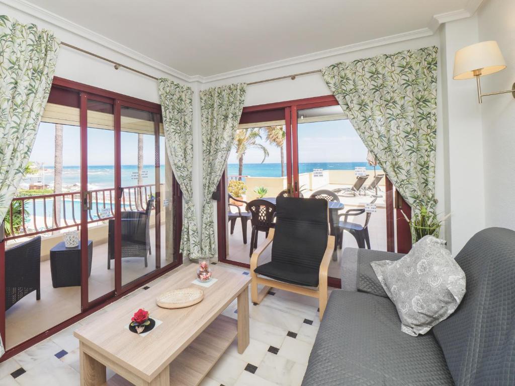 Posezení v ubytování Cubo's Apartamento Oceanview Lubina