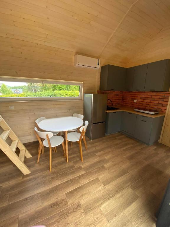 Posezení v ubytování Domki u Łosia Bieszczady & Sauna