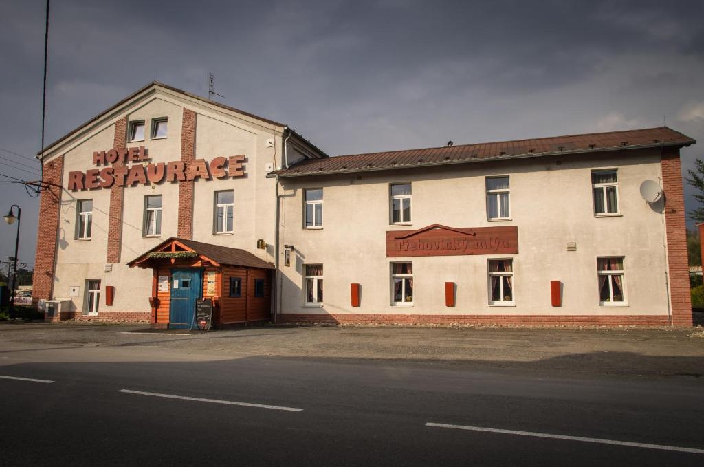 a building on the side of a street at Třebovický mlýn in Ostrava