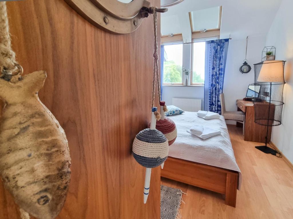 Posteľ alebo postele v izbe v ubytovaní visit baltic - Apartament MEWA
