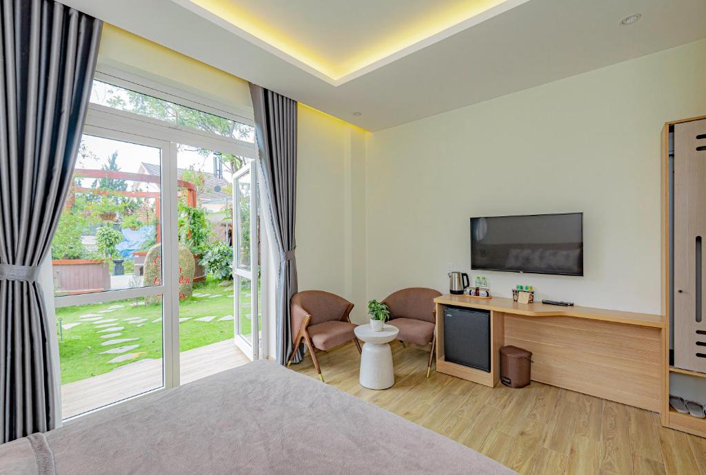 TV/trung tâm giải trí tại An Mai Boutique Hotel