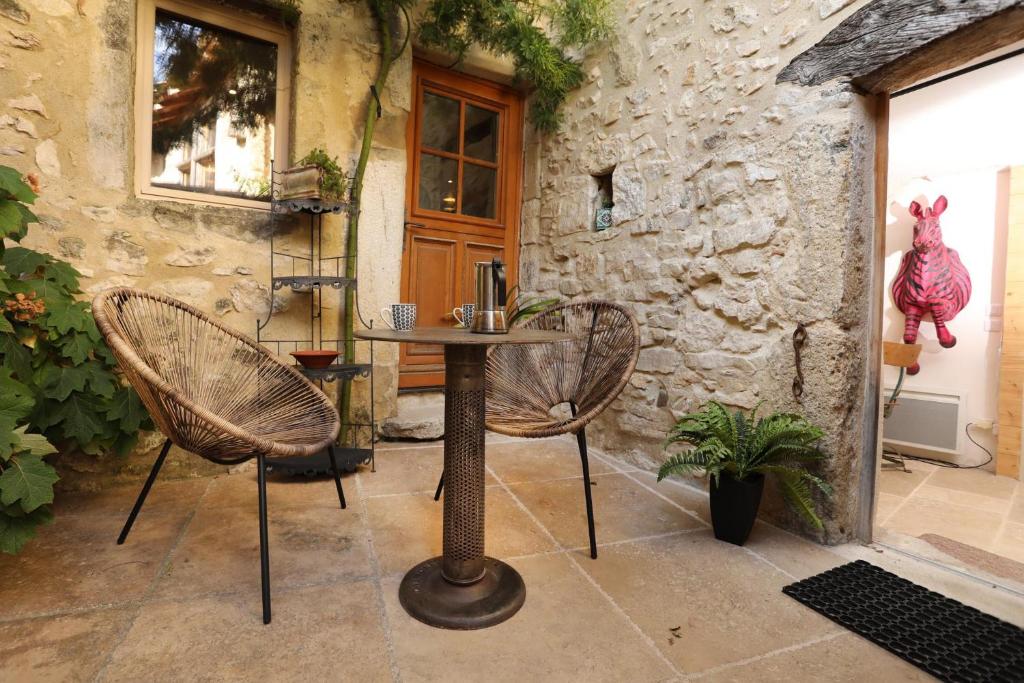 Patio nebo venkovní prostory v ubytování Aporia