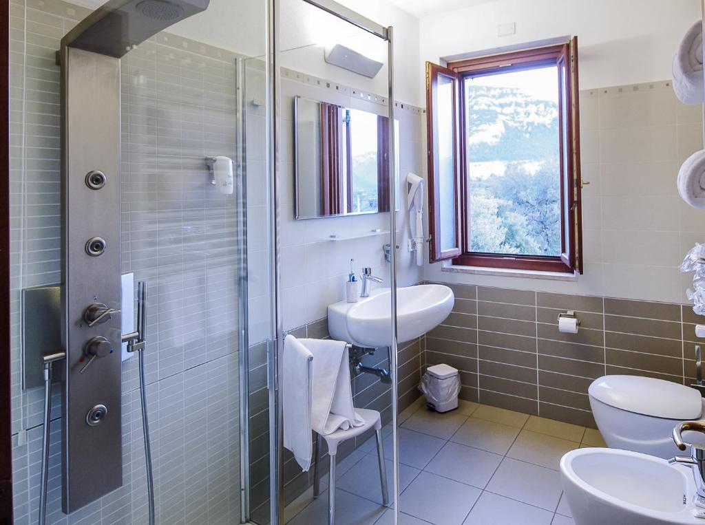 Koupelna v ubytování Hotel Il Querceto