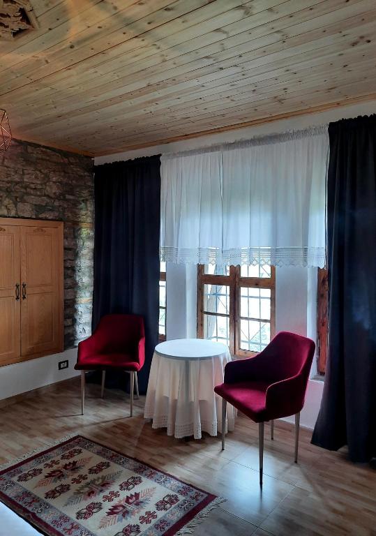 Posezení v ubytování Stone rooms 1850