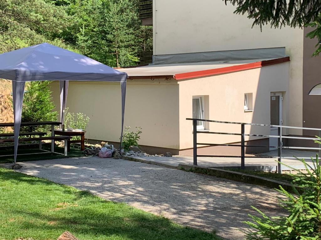 Ogród w obiekcie Všemina Apartman