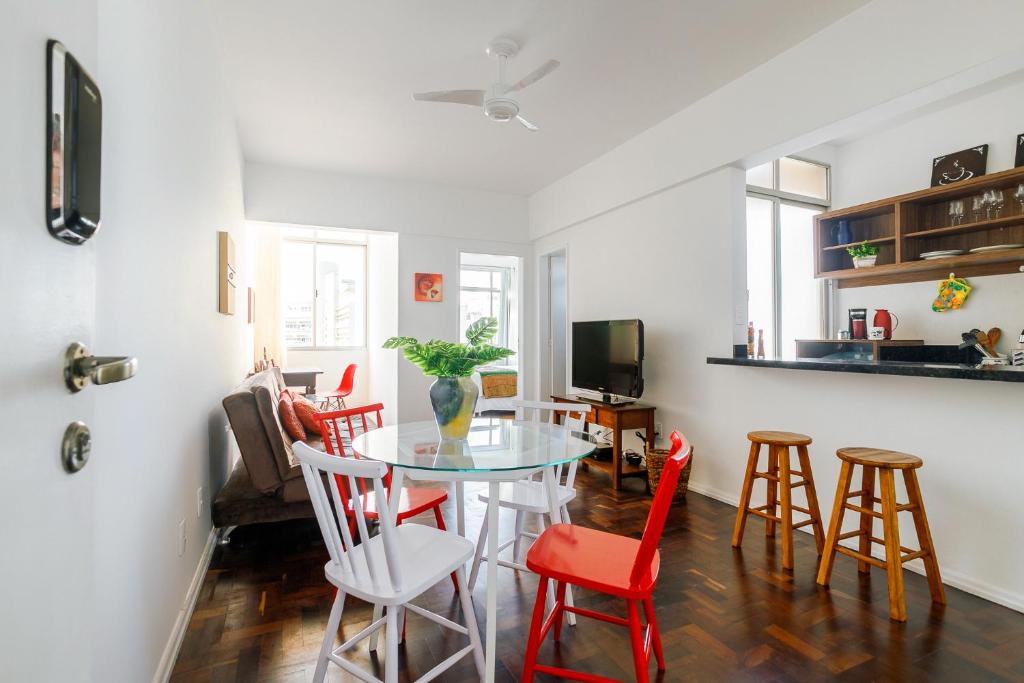 TV/trung tâm giải trí tại Comodidade no Coração de Floripa