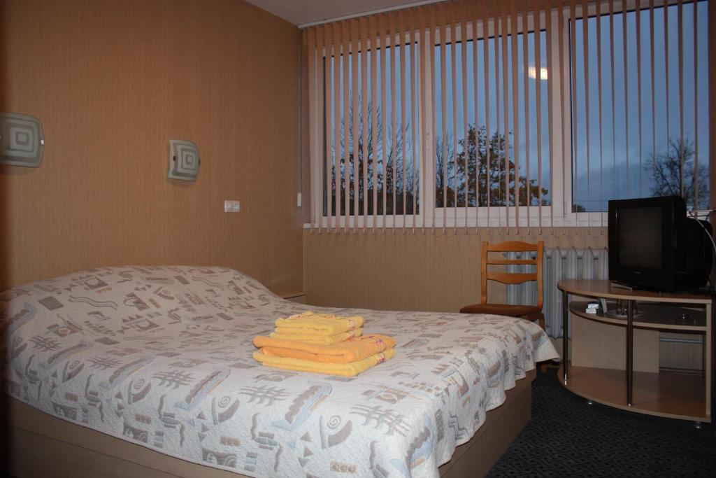 Postel nebo postele na pokoji v ubytování Balvi Hotel