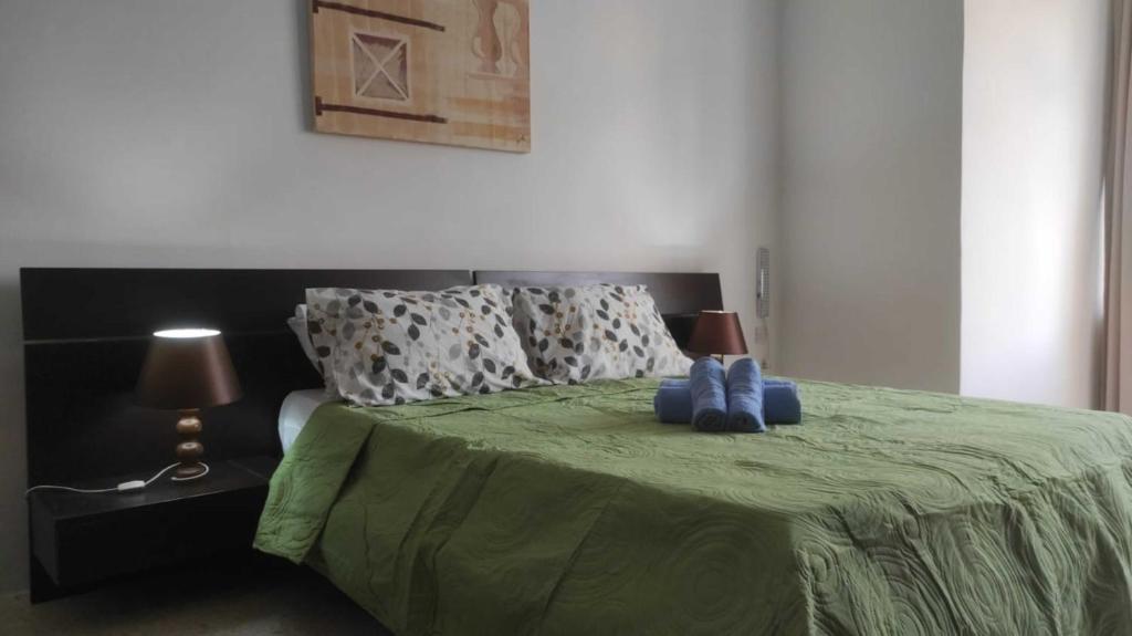 Postel nebo postele na pokoji v ubytování San Salvatore Home