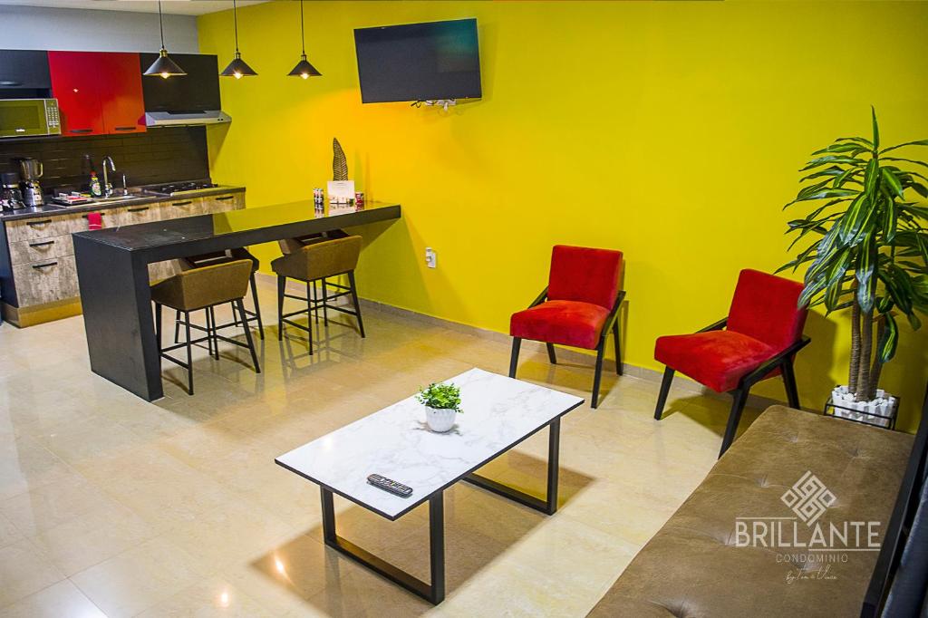 Köök või kööginurk majutusasutuses Condominio Brillante GDL
