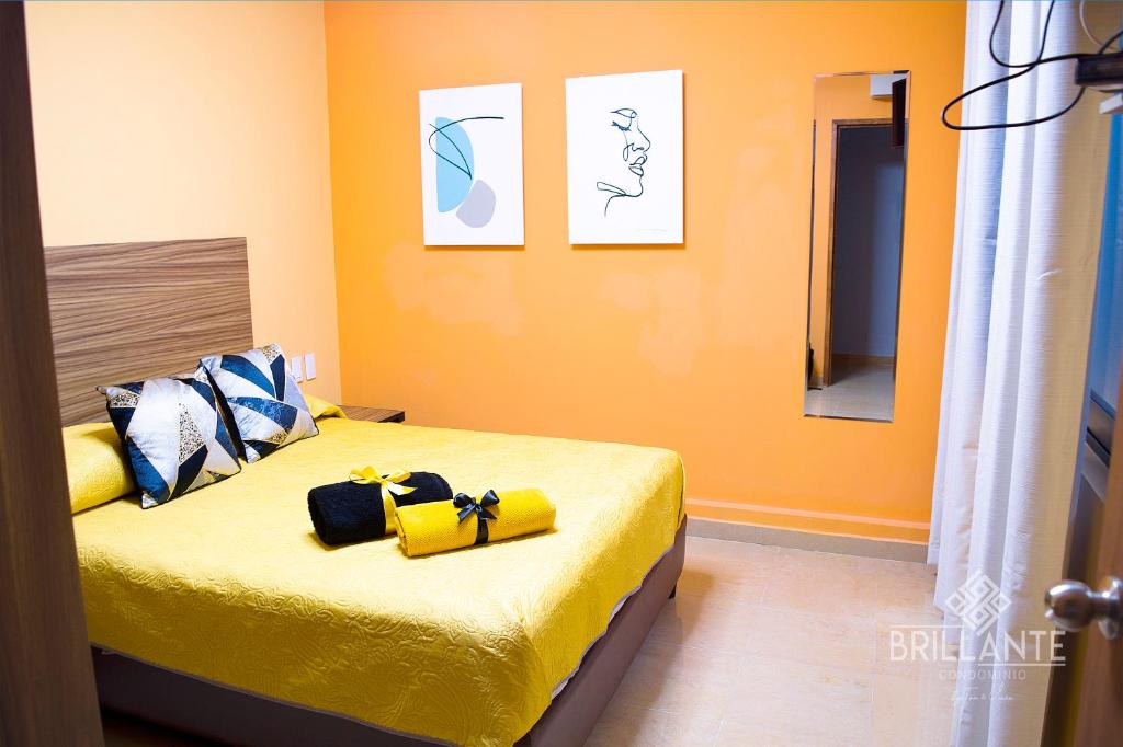 Voodi või voodid majutusasutuse Condominio Brillante GDL toas