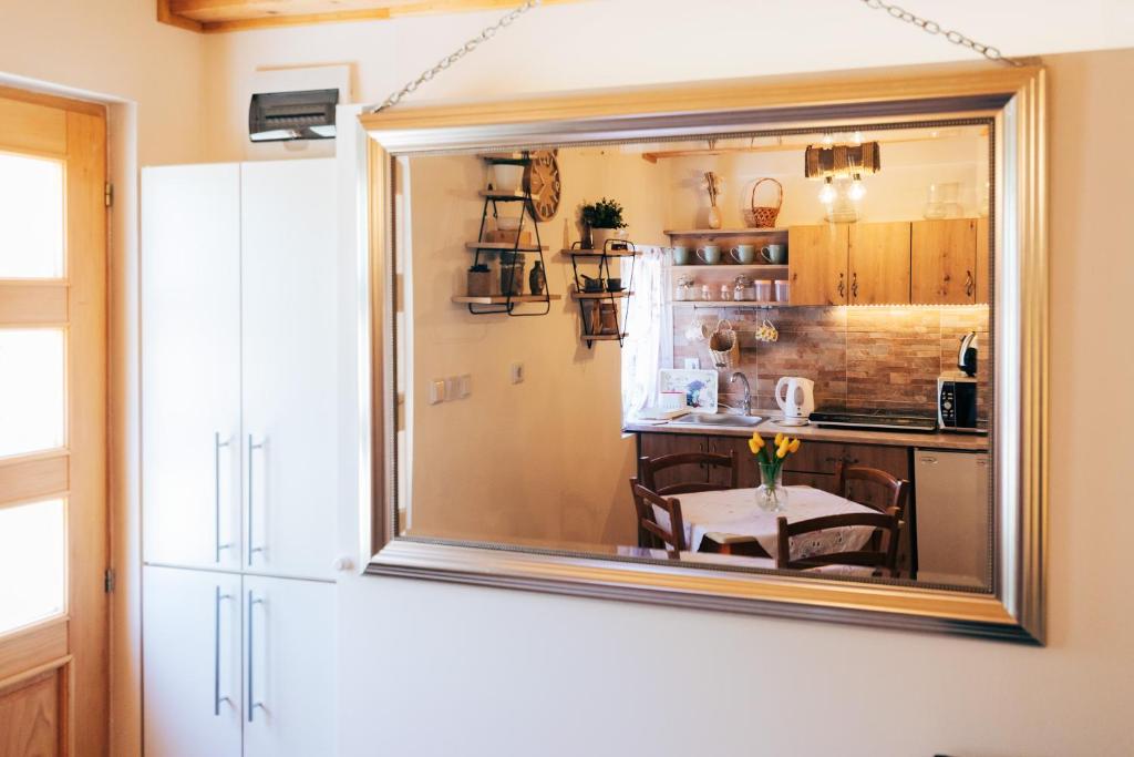 Kuchyň nebo kuchyňský kout v ubytování guesthouse LIPA