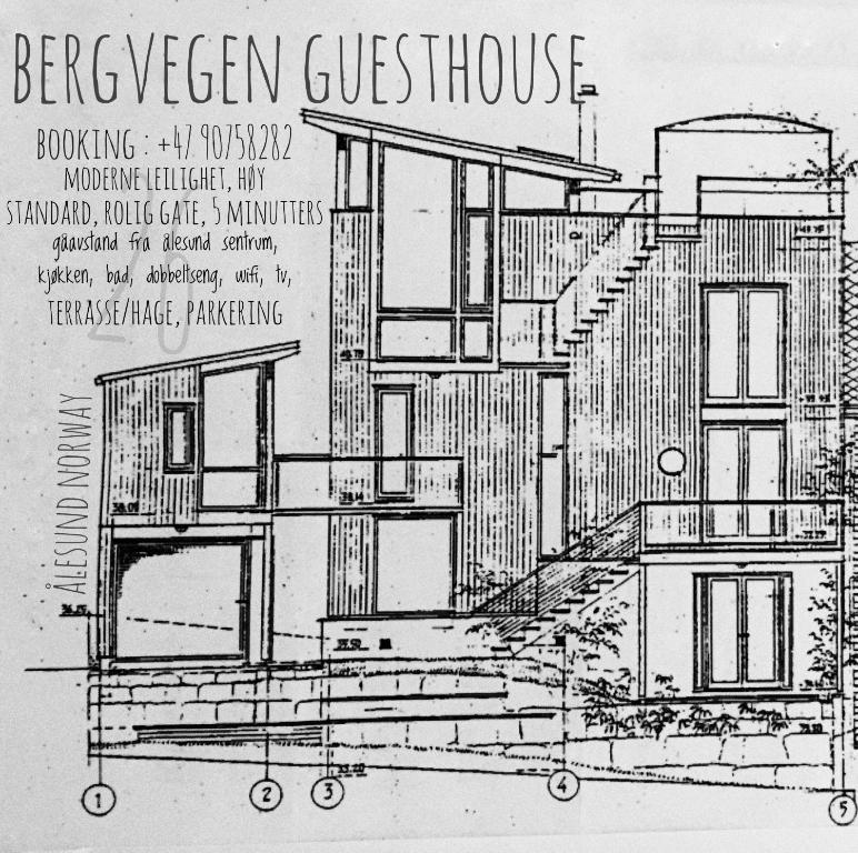 Tlocrt objekta Bergvegen Guesthouse Aalesund