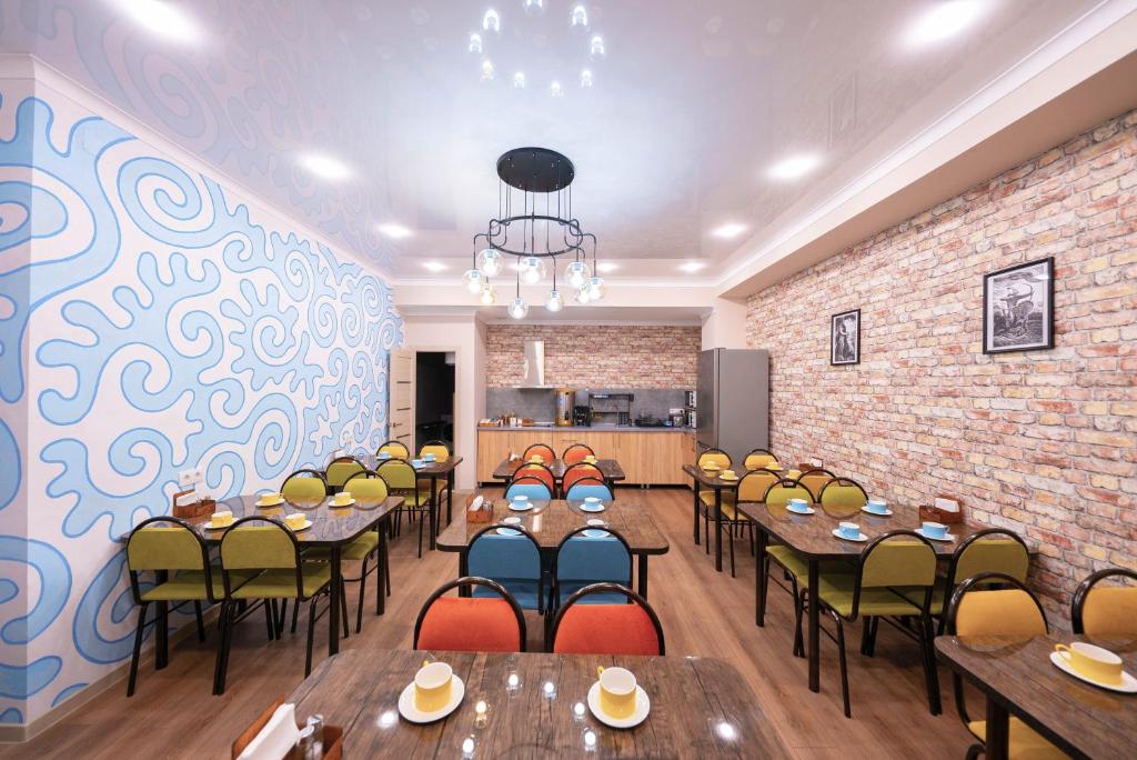 Posezení v ubytování Kaganat Hostel