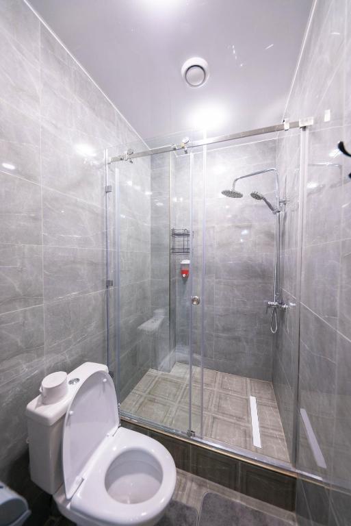 Koupelna v ubytování Kaganat Hostel