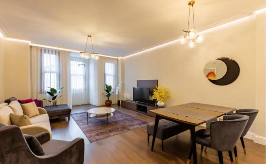 Posezení v ubytování Istanbul Taksim 360 Luxury Apartment