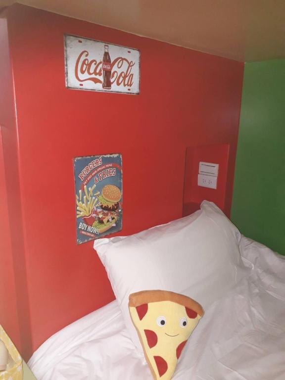 Postel nebo postele na pokoji v ubytování Cute ohpa BnB